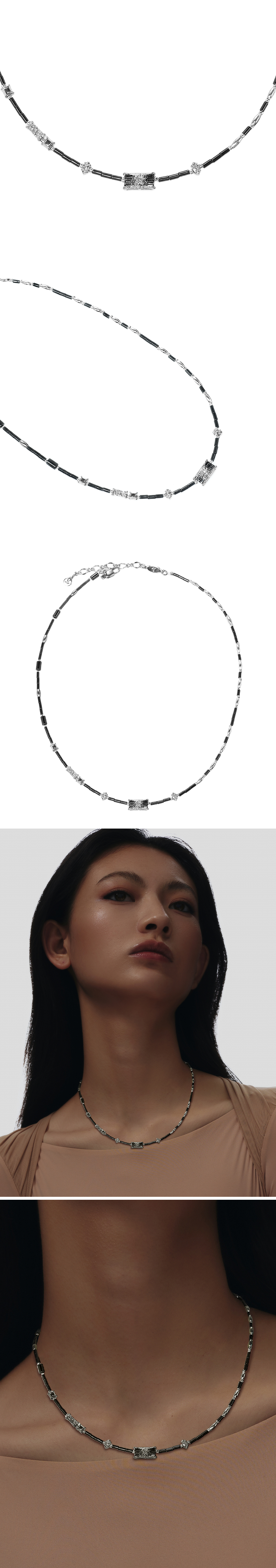 square karat necklace (long)